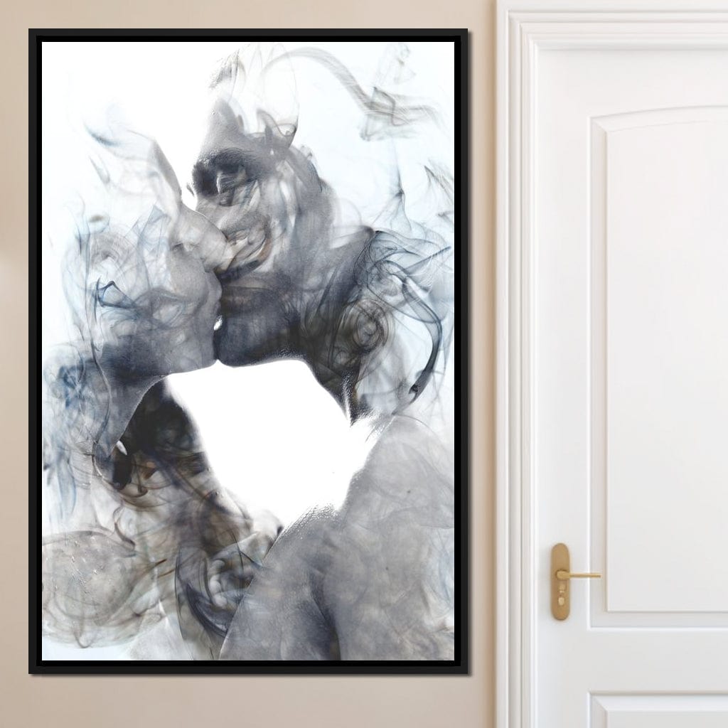 Romantic Kiss Canvas Wall Art