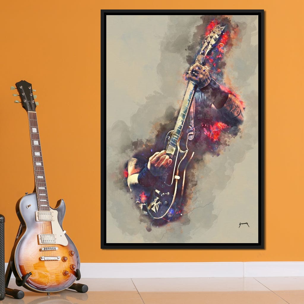 James Hetfield's Electric Guitar Canvas Wall Art