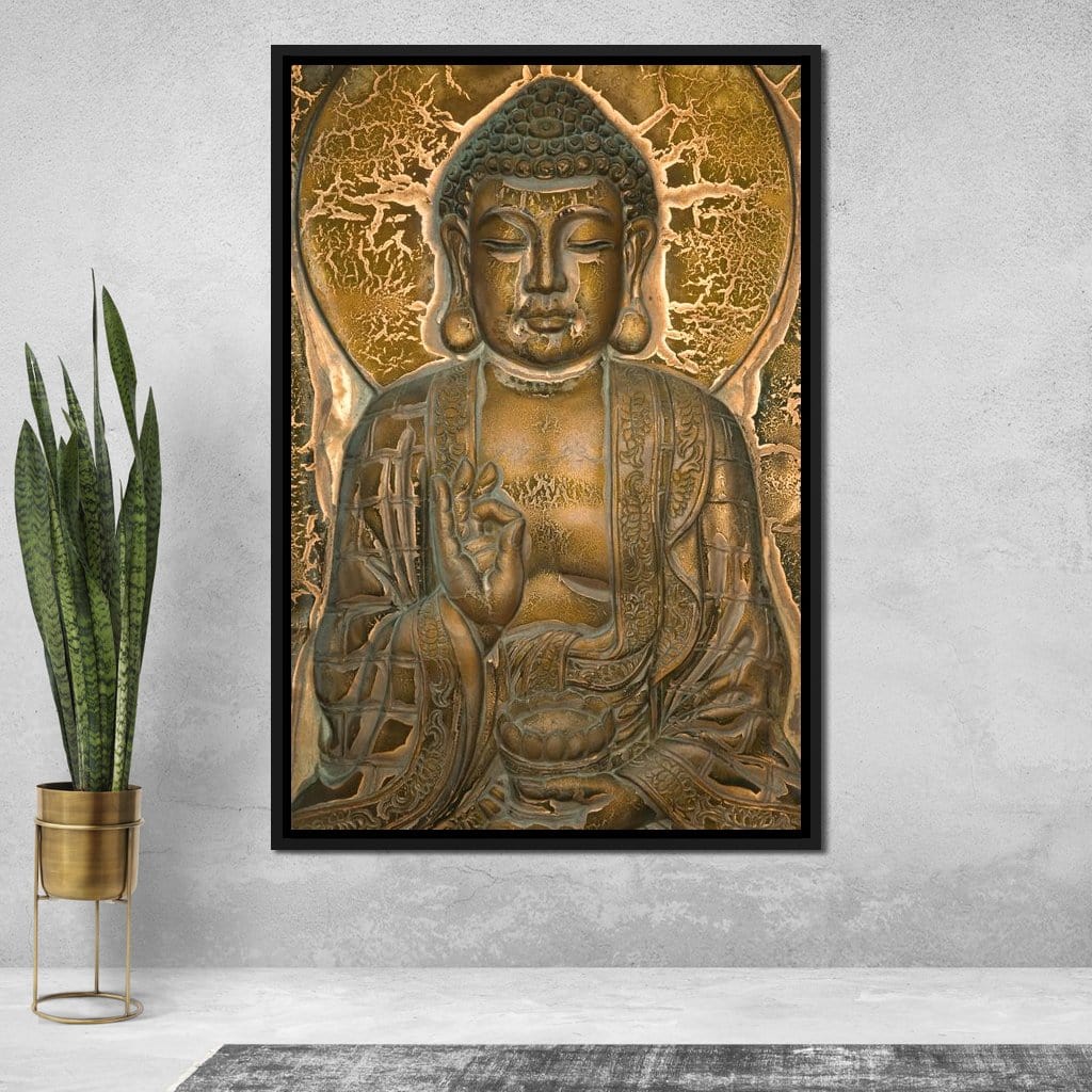 Buddhist Mural Canvas Wall Art