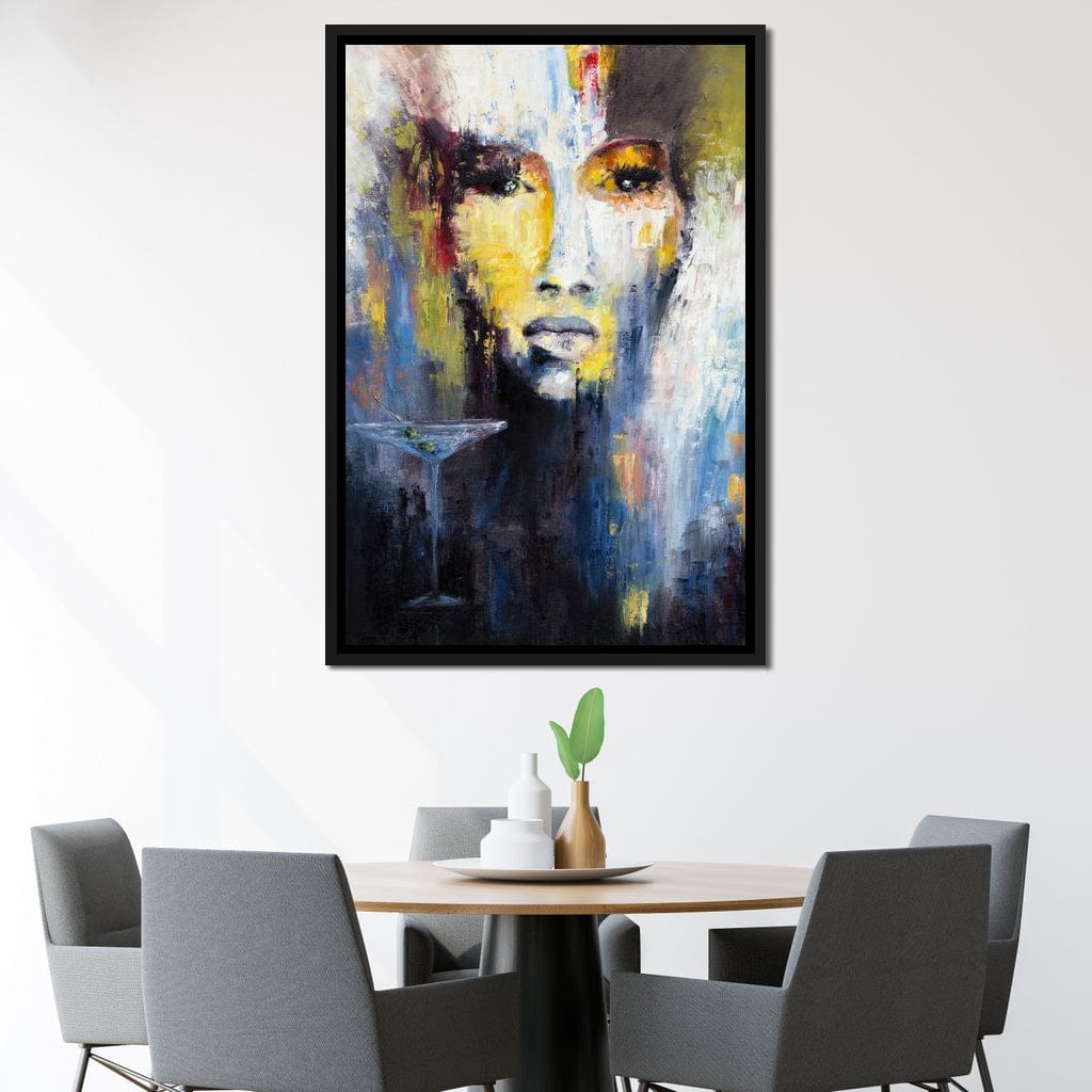 Martini Portrait Canvas Wall Art