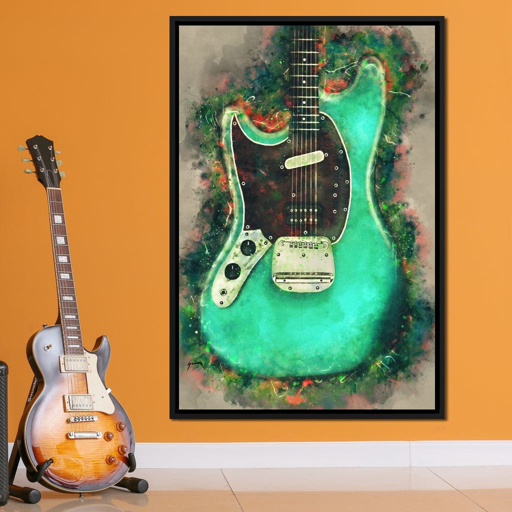 Kurt Cobain's Guitar Canvas Wall Art