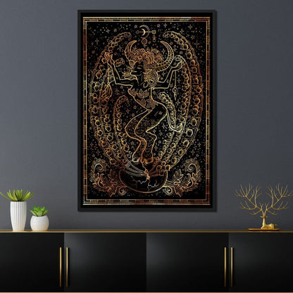Zodiac sign Taurus Canvas Wall Art