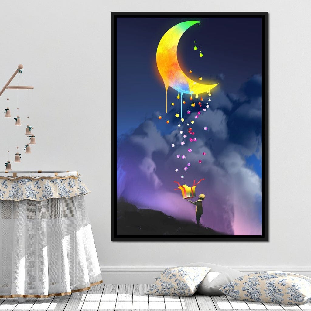 Moon Gift Canvas Wall Art