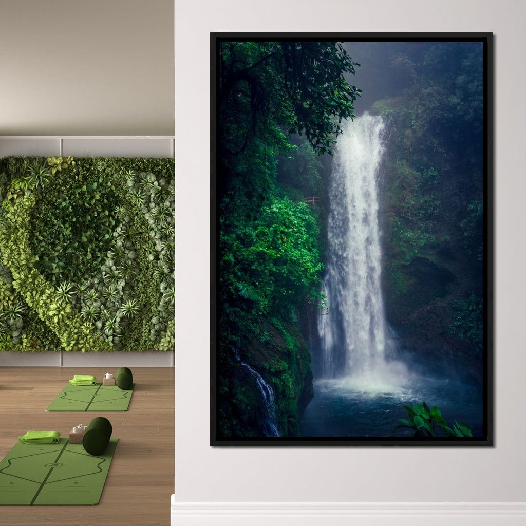 Waterfall in Costa Rica Canvas Wall Art