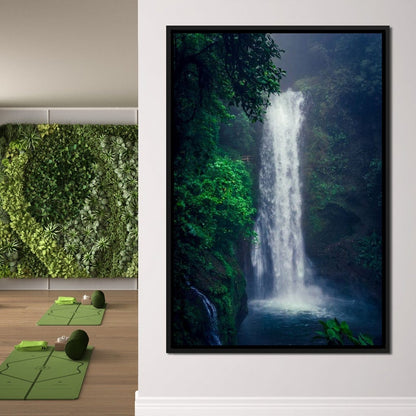 Waterfall in Costa Rica Canvas Wall Art
