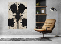 Abstract Psychological Painting - Framed Canvas Print | Psychologist Office Decor