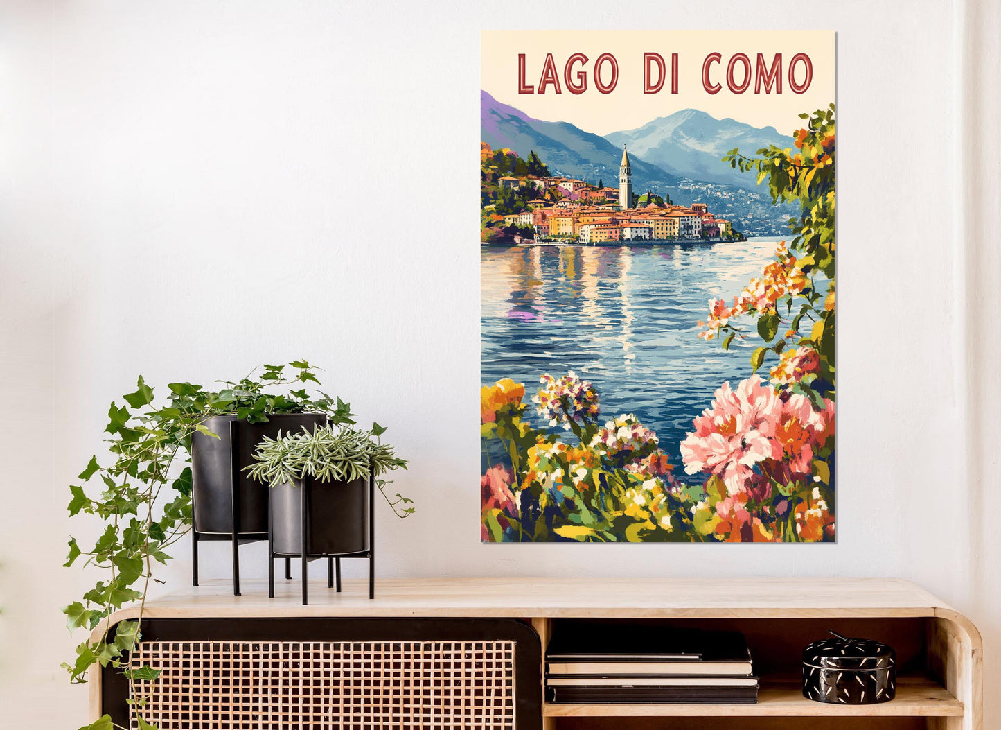 Lake Como Canvas Print – Scenic Italian Wall Art | Framed & Ready to Hang