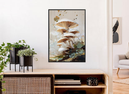 Forest Mushrooms Canvas Print - Rustic Nature Wall Art | Ready to Hang