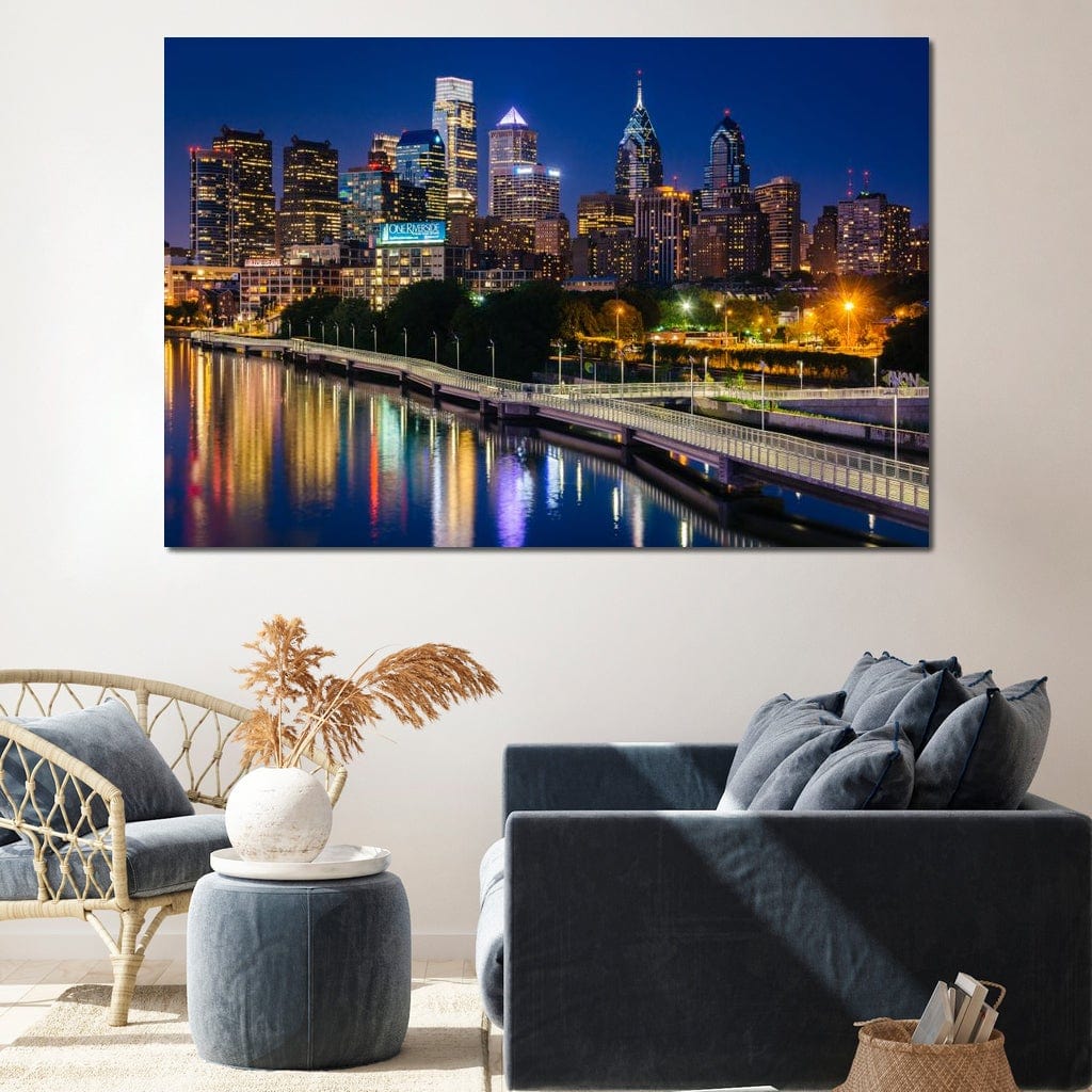 Philadelphia Skyline Canvas Wall Art