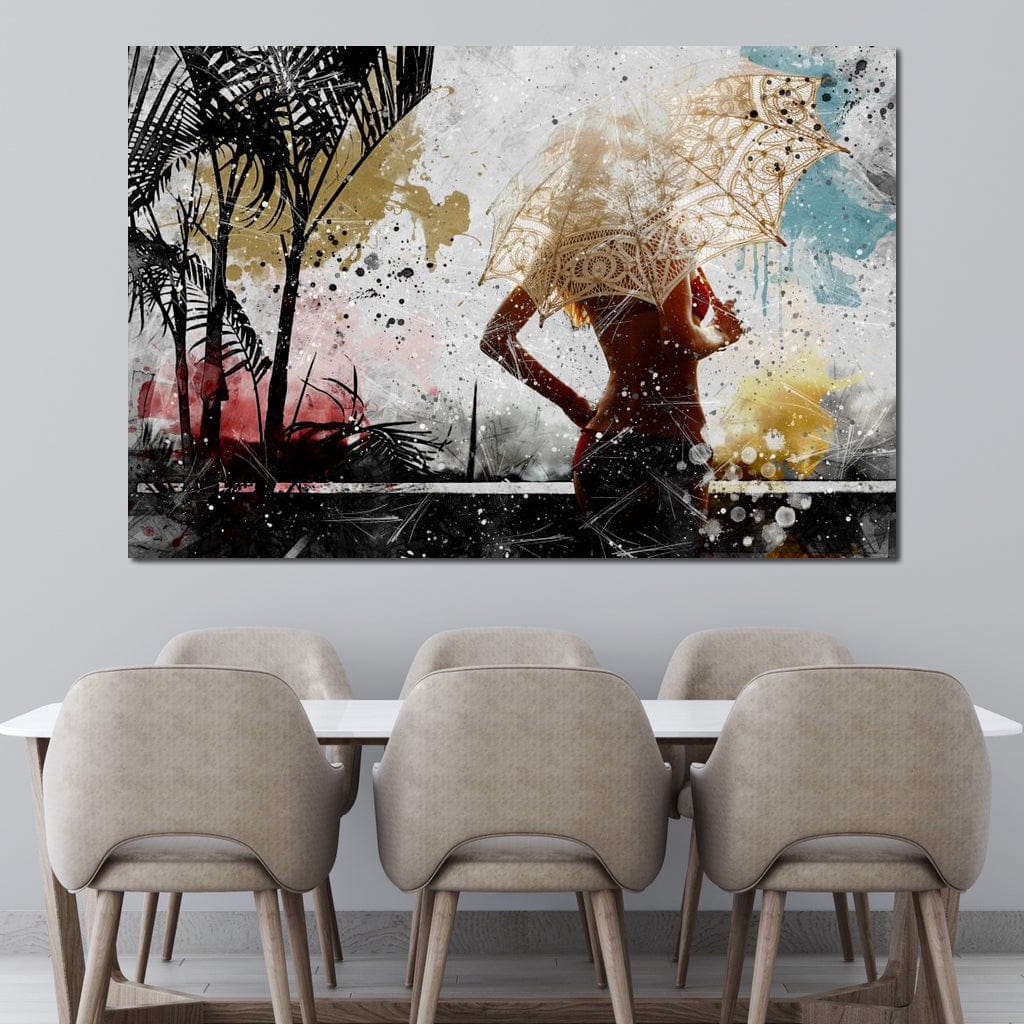 Tropical Summer Canvas Wall Art