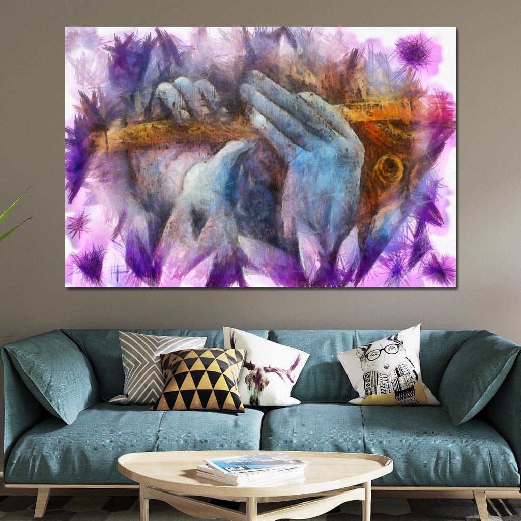 Krishna Playing the Flute Canvas Wall Art