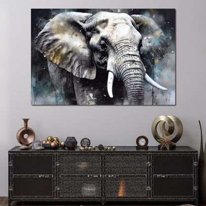 Urban Jungle: Elephant Canvas Wall Art