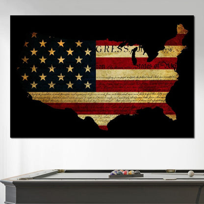 Declaration of Independence Canvas Wall Art