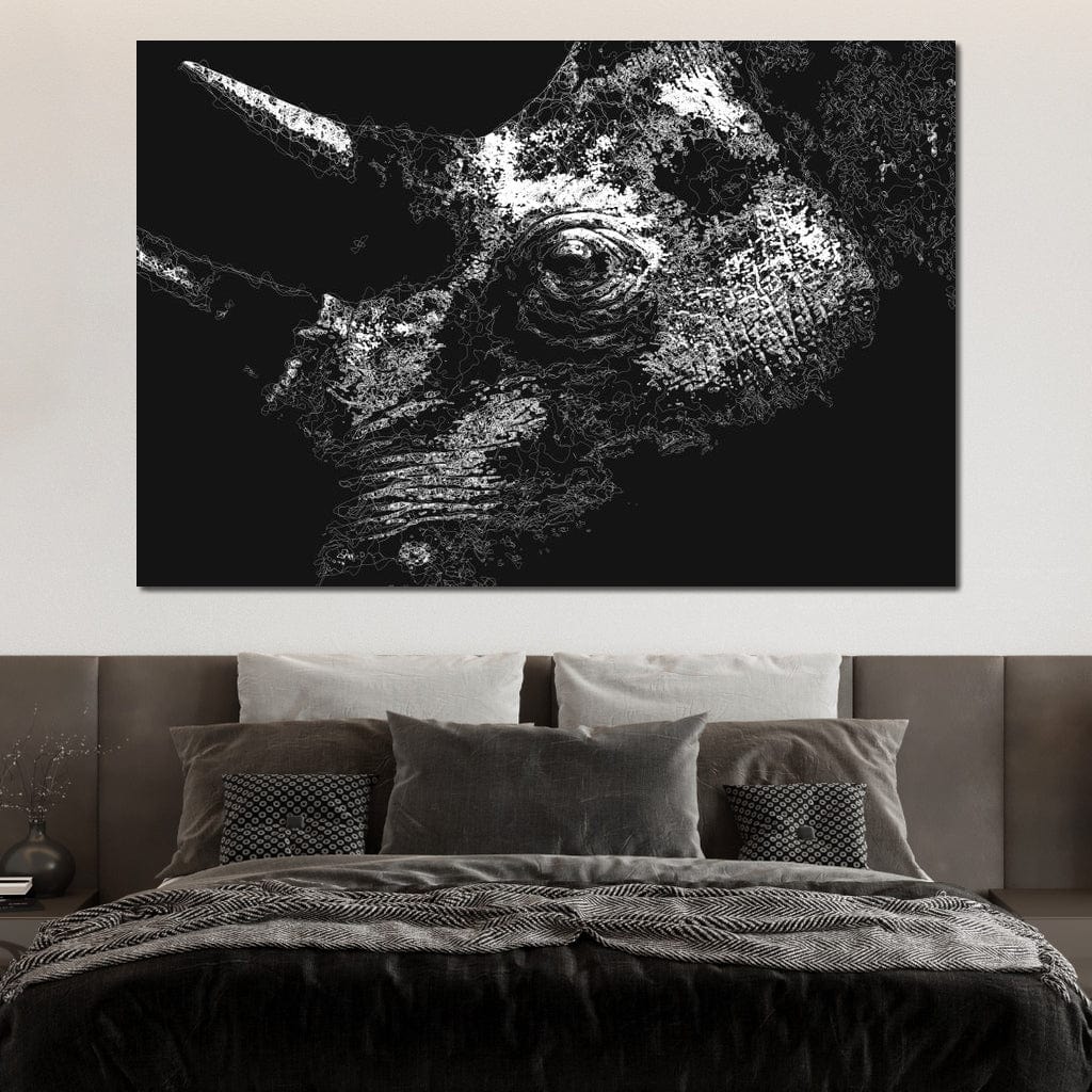 Big 5 Collection - Rhino Canvas Wall Art