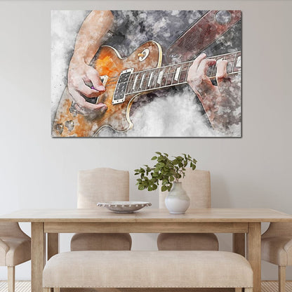 Electric Guitar - Mateo Canvas Wall Art