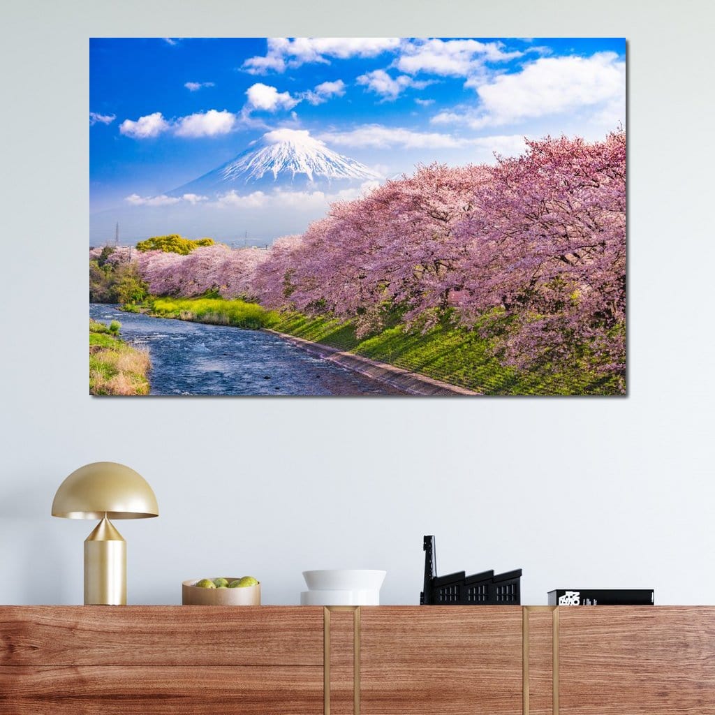 Cherry Blossoms in Japan Canvas Wall Art