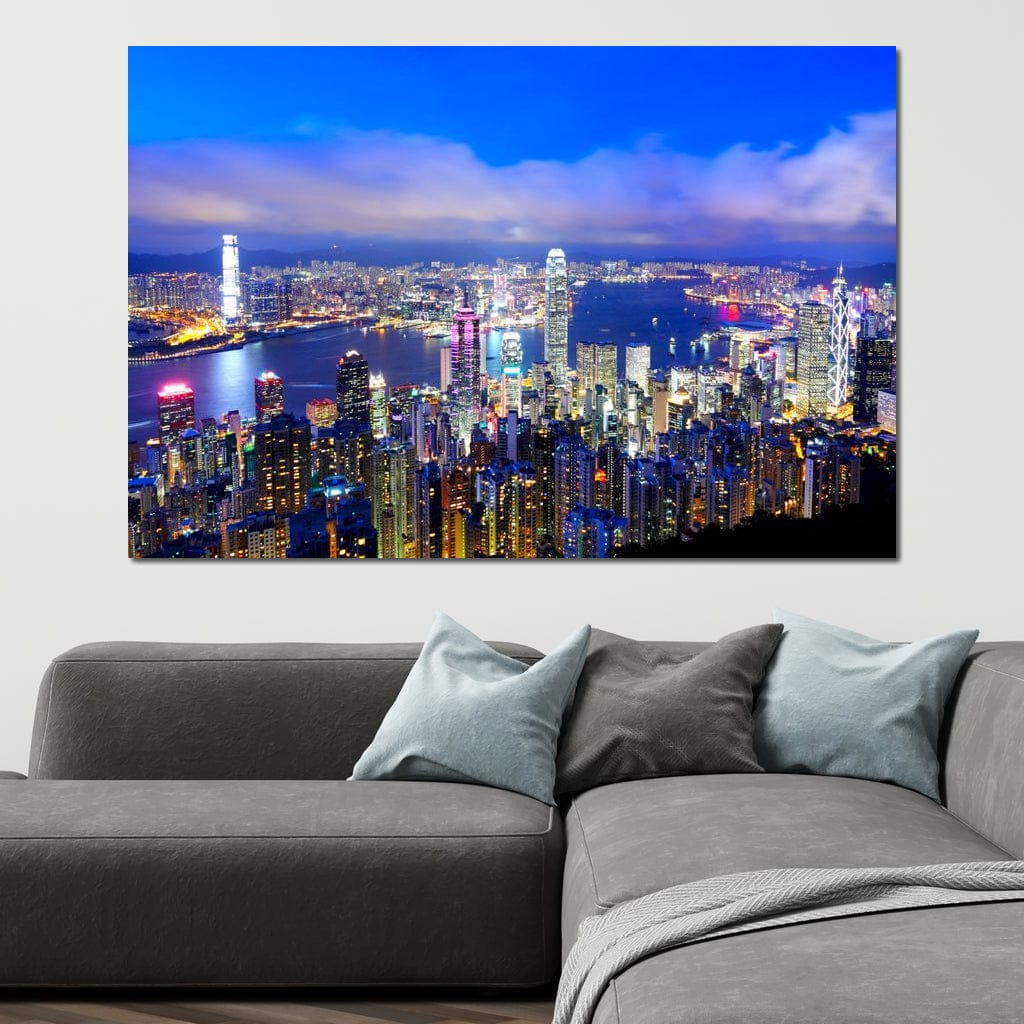 Hong Kong Skyline Canvas Wall Art