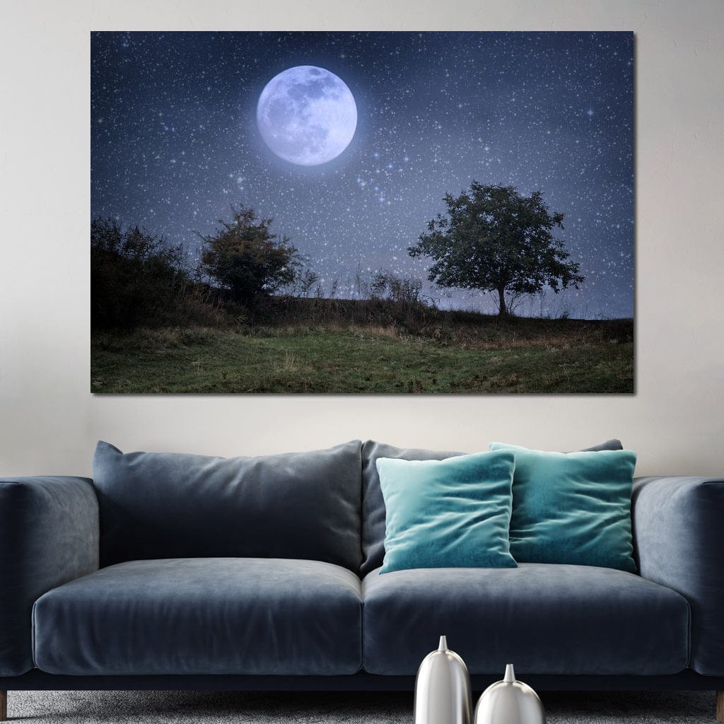 Beautiful Moonlight Canvas Wall Art