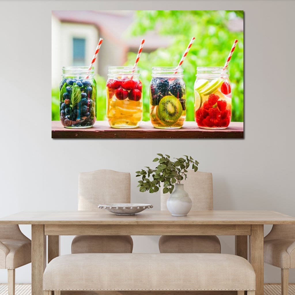 Detox Water Canvas Wall Art