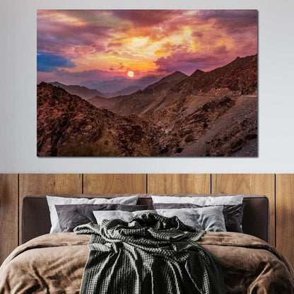 Desert Mountains Canvas Wall Art