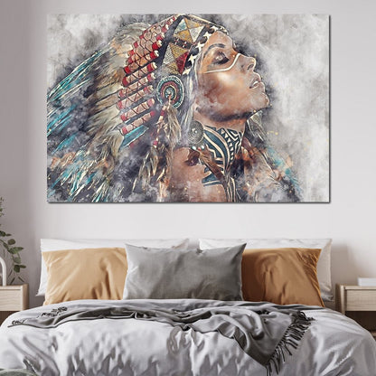 Squaw - Mateo Canvas Wall Art