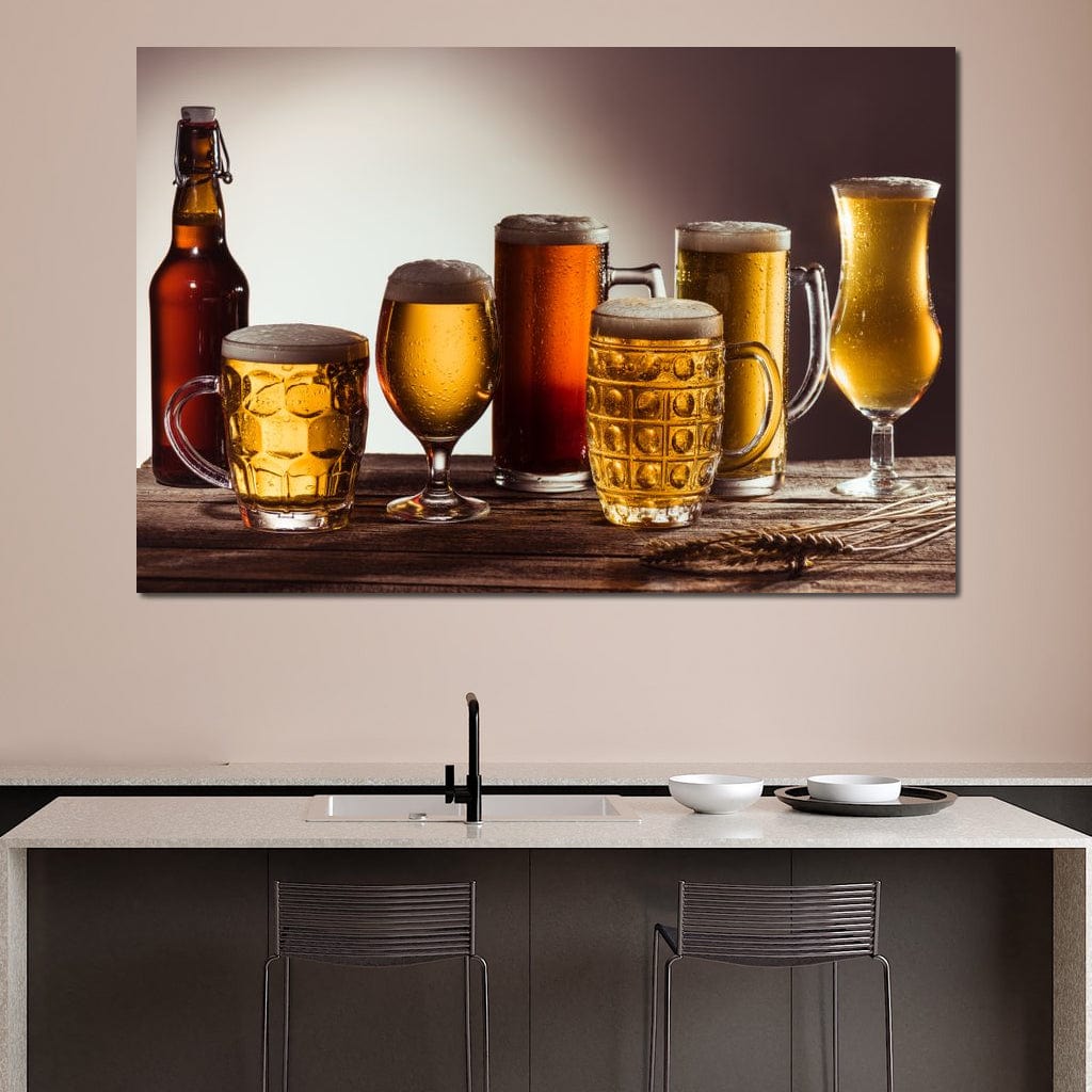 Beer Types Canvas Wall Art