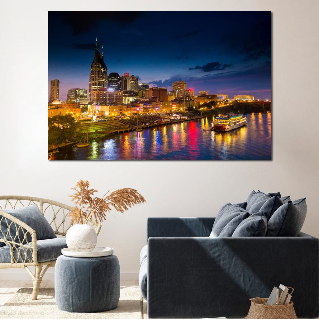 Nashville Skyline Canvas Wall Art