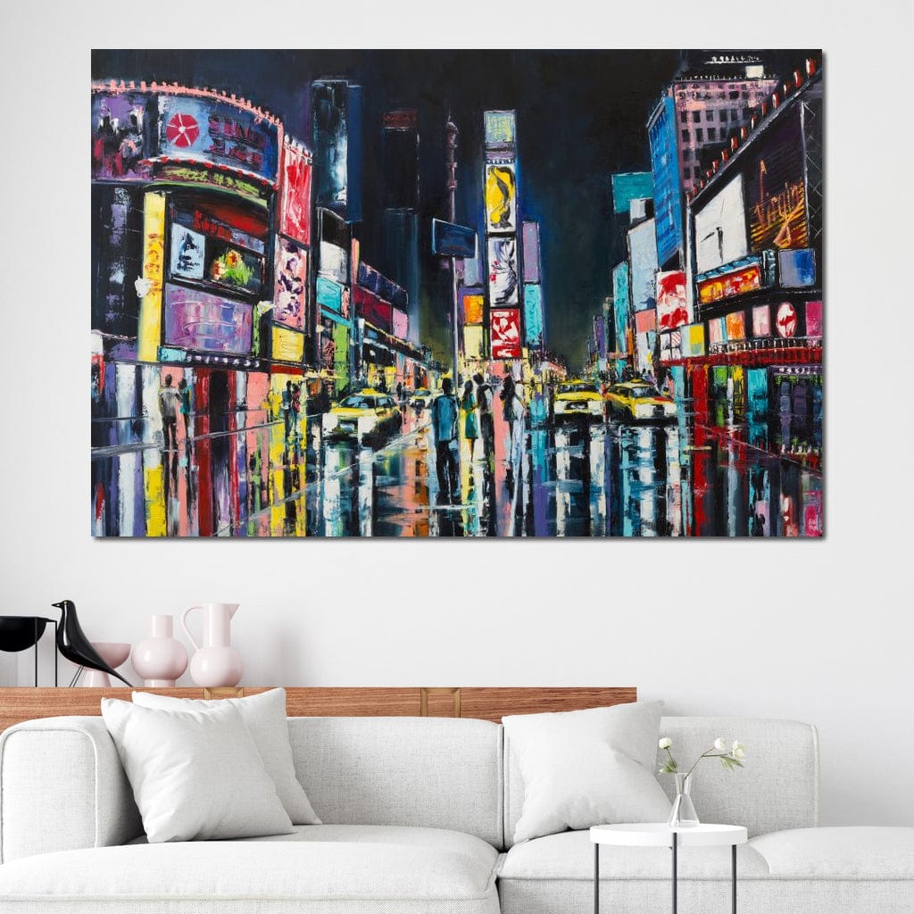 Busy Avenue Canvas Wall Art