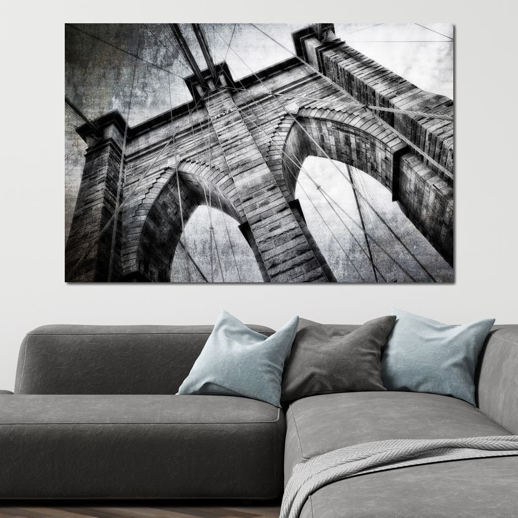 Brooklyn Bridge Arch Canvas Wall Art