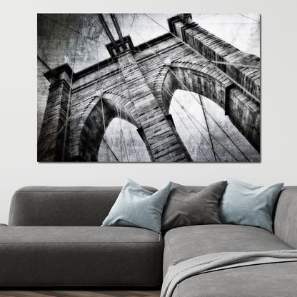Brooklyn Bridge Arch Canvas Wall Art