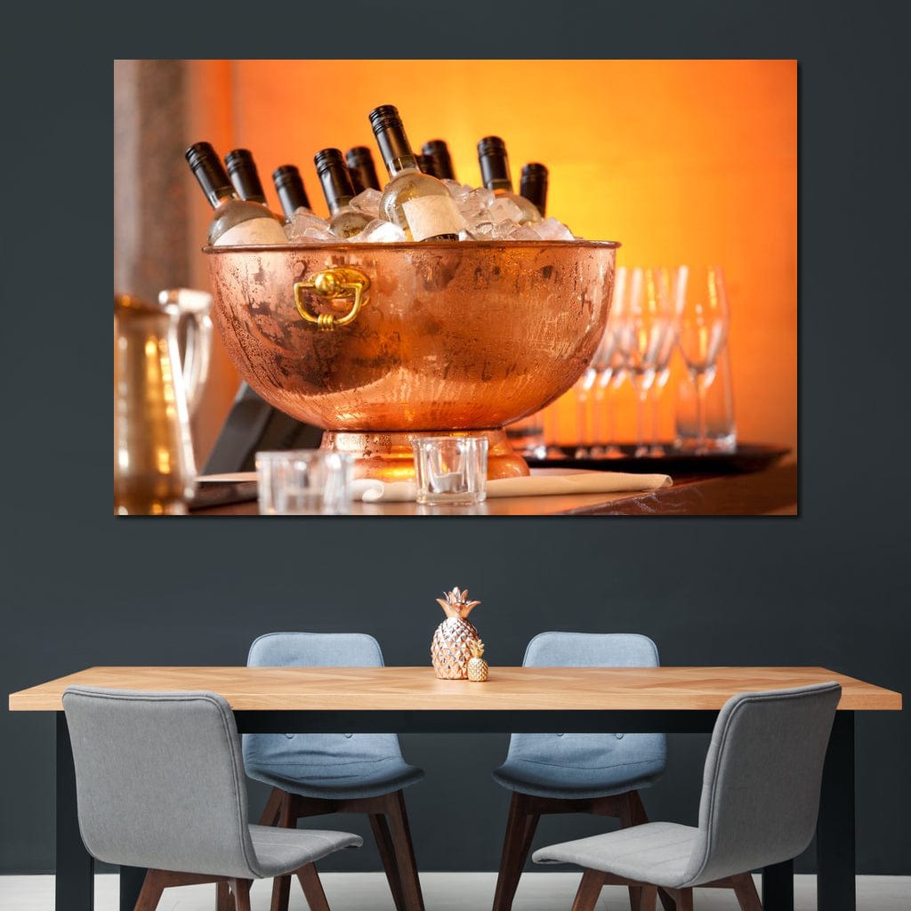 Chilled Wine Canvas Wall Art