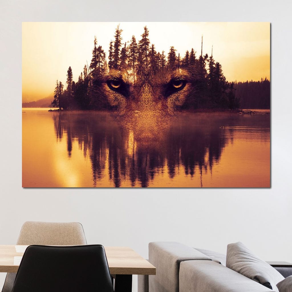 Lurking in the Woods Canvas Wall Art