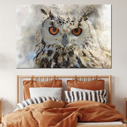 Eurasian Owl Canvas Wall Art