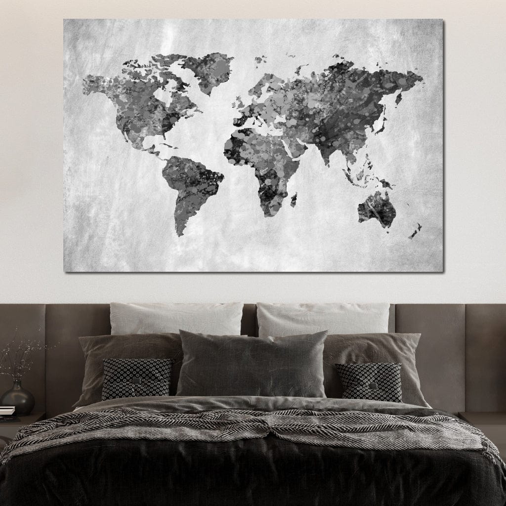 World Map 9 - Mateo Canvas Wall Art