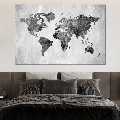 World Map 9 - Mateo Canvas Wall Art
