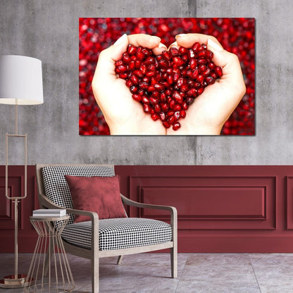 Pomegranate Seeds Canvas Wall Art