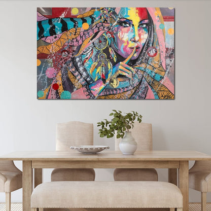 Mary Portrait Canvas Wall Art