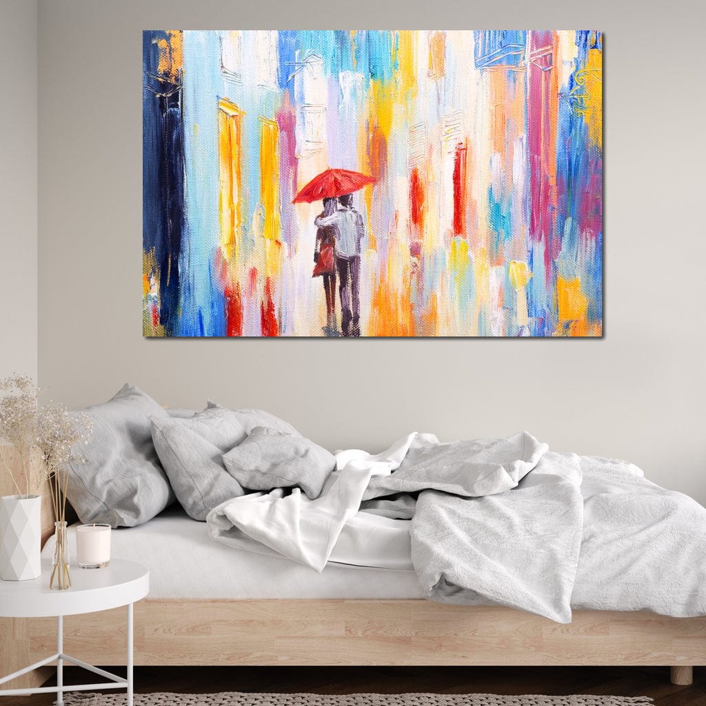 Romantic Rain Canvas Wall Art