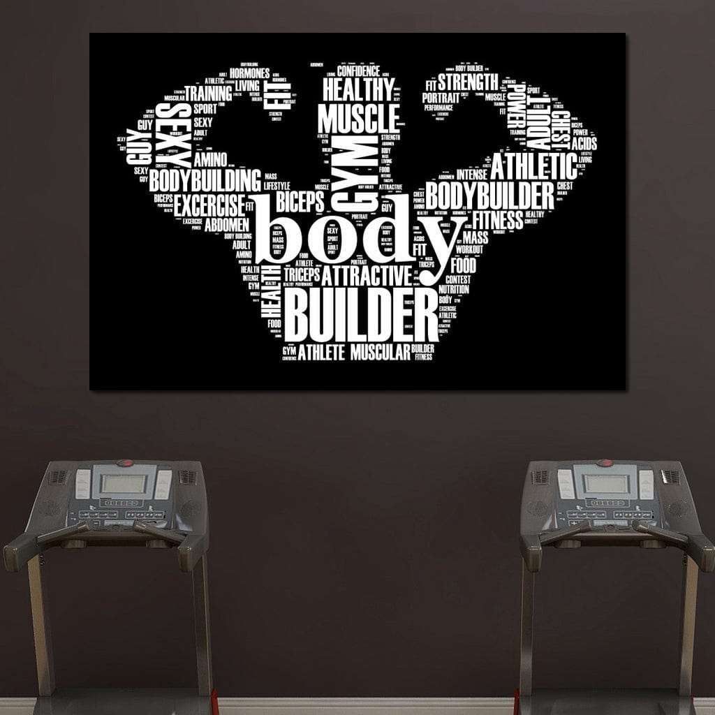 Body Builder Canvas Wall Art