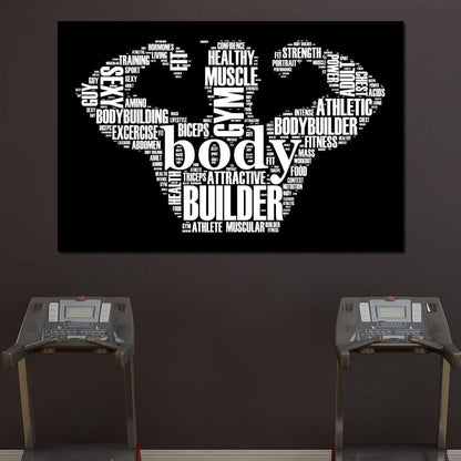 Body Builder Canvas Wall Art