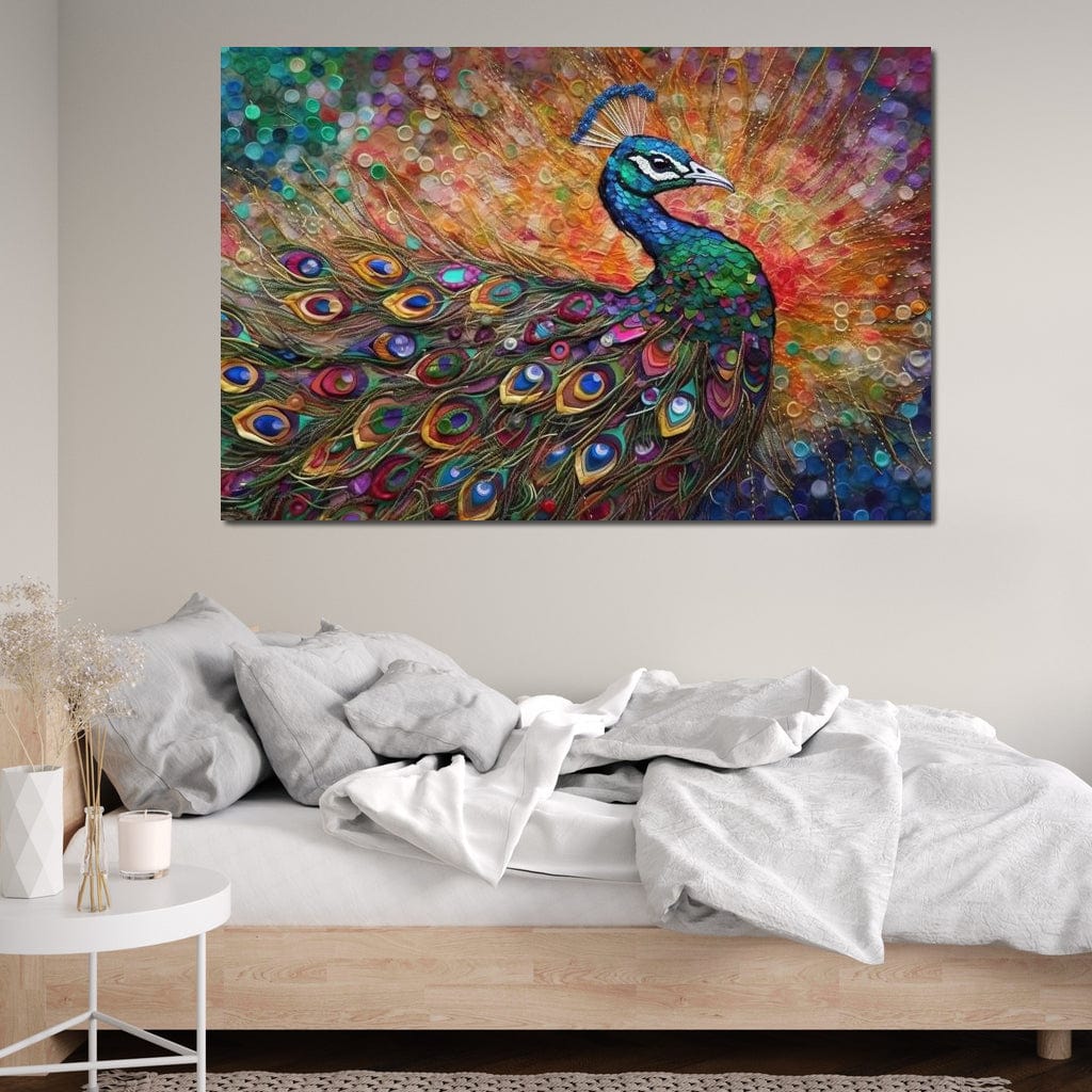Peacock Fantasy Canvas Wall Art