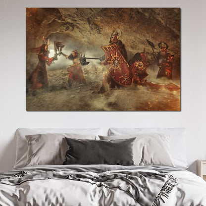 Dungeon Warriors Canvas Wall Art