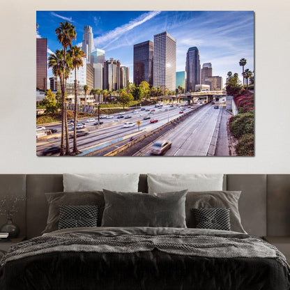 Los Angeles Skyline Canvas Wall Art
