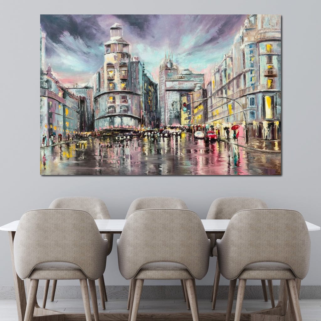 Avenue de Paris Canvas Wall Art