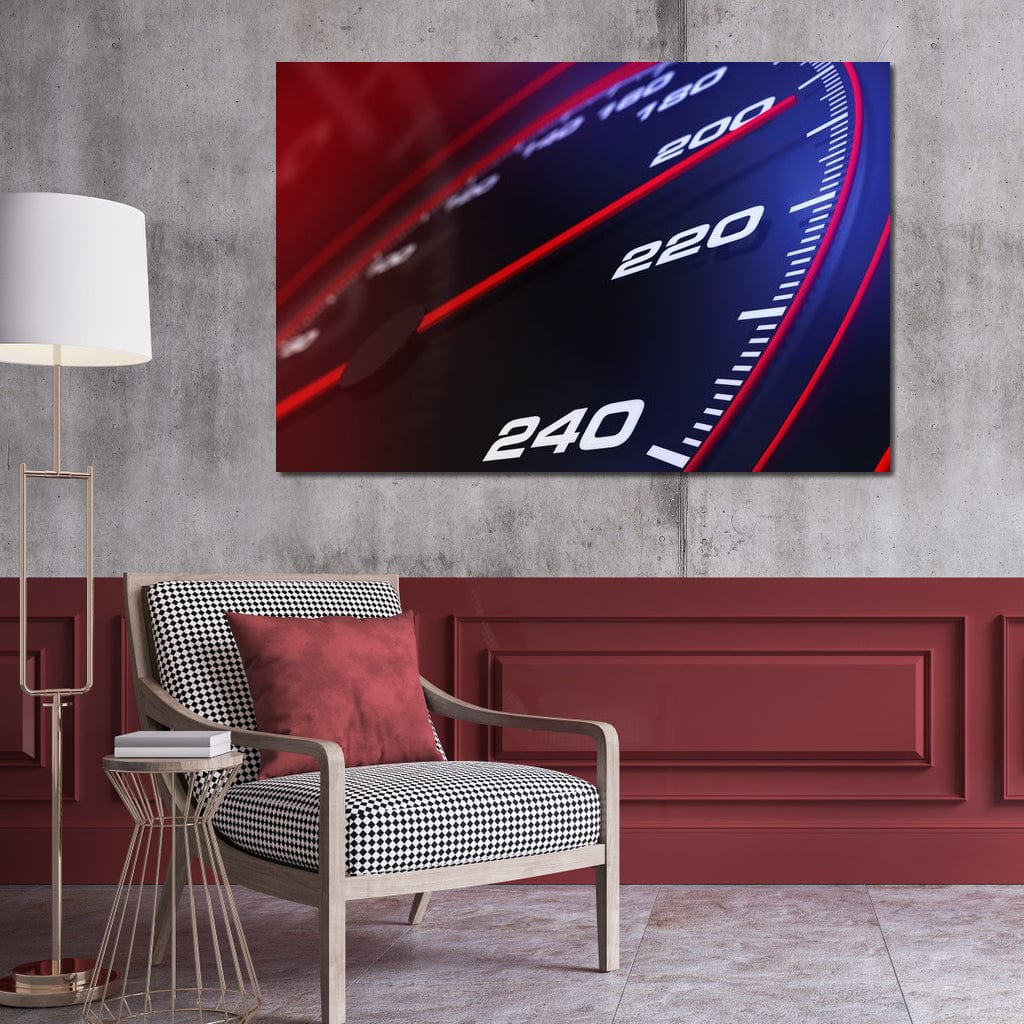 Speedometer Canvas Wall Art