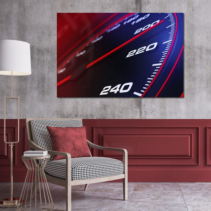 Speedometer Canvas Wall Art
