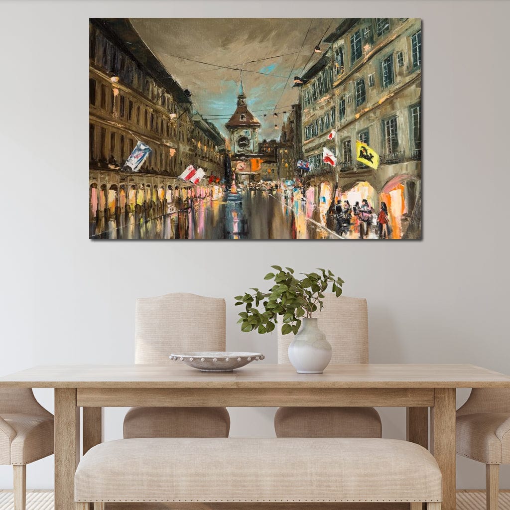 European City Canvas Wall Art