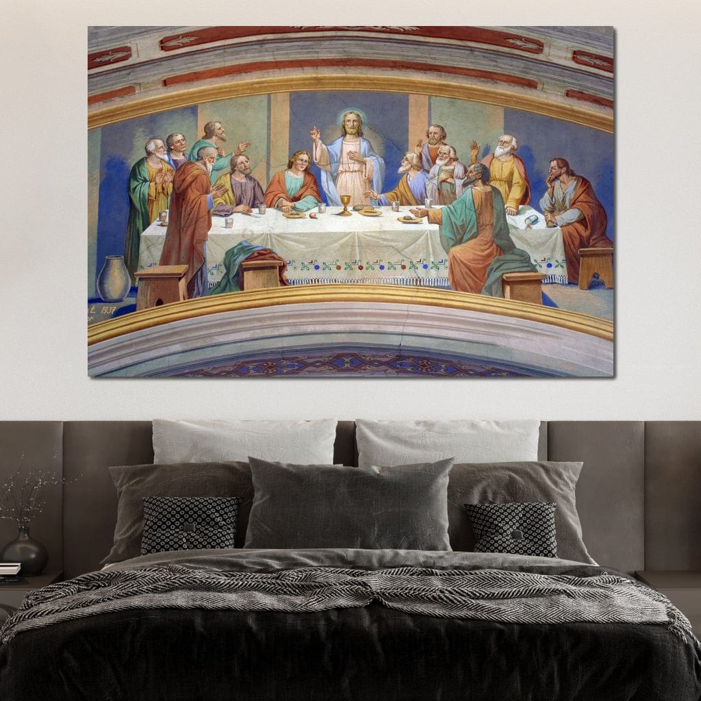Last Supper Fresco Canvas Wall Art