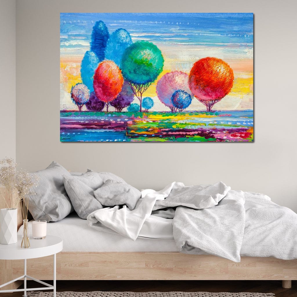 Autumn Fantasy Forest Canvas Wall Art