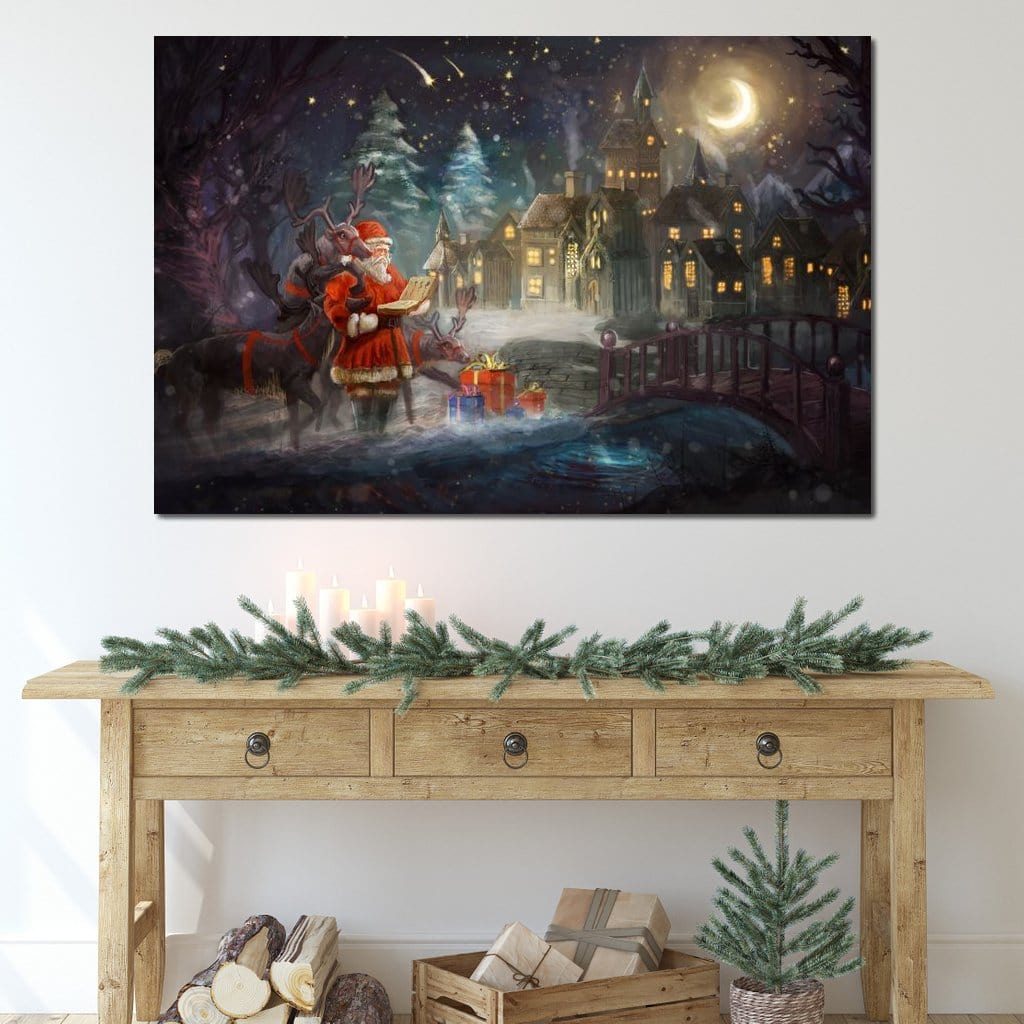 Santa Claus Canvas Wall Art